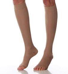 Scudotex Media Corta Microfibre K2 Punta Abierta Color Beige Talla 3-1 unidad