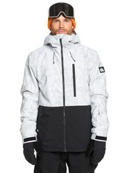 Quiksilver Mission Printed Block JK Giacca, Natura Zoom Birch, L Uomo