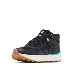 Columbia Dames Facet 75 Mid Outdry, Zwart, Bright Aqua, 3, Zwart Helder Aqua, 36 EU