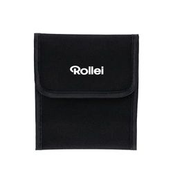 Rollei Bolsa de Filtro Redonda Negra para 3 Filtros de hasta 82 mm de Diámetro