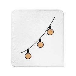 Questo Casa, Babyfilt för Pojkar och Flickor, Muslintyg, Sängfilt för Bilbarnstol och Spjälsäng, Storlek: 80x80 Cm