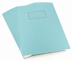 Silvine A4 Oefening Boek - Blauw. Ronde 7mm vierkanten, 80 pagina's [Pack van 10]