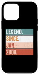 Legend Since January 2008 Happy Birthday Celebration Case for iPhone 12 mini