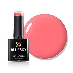 Bluesky Gel Nail Polish, Pink Neon Coral A074, Bright, Long Lasting, Chip Resistant, 10 ml (Requires Drying Under UV LED Lamp)