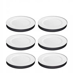 Wilmax WL-991179/A Porseleinen Professionele platte borden, wit, 23 cm diameter