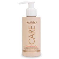 Jean & Len After Shave Aloe Vera y Aceite de Almendras, alivia la irritación causada por el afeitado, calma y cuida la piel, sin parabenos ni siliconas, loción after shave vegana, 145 ml