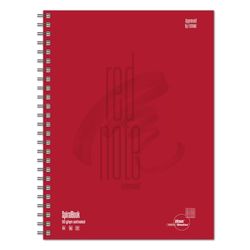 Ursus 608550000 spiraalboek Red Note A4, geruit, 90 g/m², 5 mm, 80 vellen
