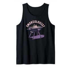 Smokeologist - Barbacoa divertida para ahumar Camiseta sin Mangas