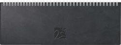 rido/idé Agenda transversal 2026 - En cuir synthétique - Noir - 307 x 105 mm