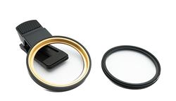 SYSTEM-S Star Burst Filter 52 mm 360° Cross Flare Lente con Clip para Smartphone en Negro