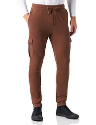 Urban Classics Getailleerde Cargo Joggingbroek voor heren, Schors, M