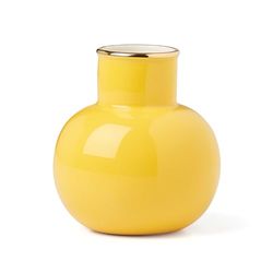 Kate Spade New York Yellow Make It Pop Small Vase, 0.68