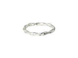 Anello ritorto, anello d'argento 925, anello fatto a mano, anello minimalista, anello delicato, argento sterling (21,5)