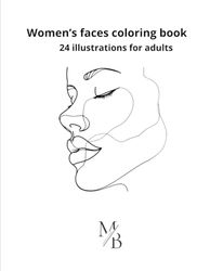 Visages de femme à colorier