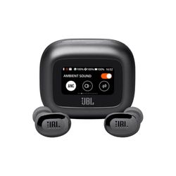 JBL Live Buds 3 Cuffie Wireless Bluetooth, 40 Ore di Autonomia, con Cancellazione Adattiva del Rumore e High-Resolution Signature Sound, Impermeabili P55, Nero