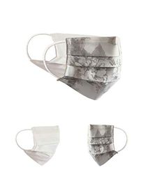 Community Masks 2-pack set unisex makeshift mask reversible mouth protection mask mouth and nose protection reversible mask with print cotton BCI washable,Beige