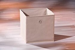 Dmora Porte-Objets Pliable en polypropylène, Couleur Beige, 32 x 32 x 31 cm