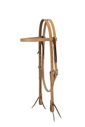 Turchese Croce 45 – 0151 Skirting Leather Browband Headstall, Horse Size, Light Oliato