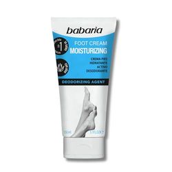 Babaria - Creme pés hidratante, 150 ml | creme seco e rachado | ativo desodorizante para remover o odor dos pés | Nutre saltos rachados | Vegano