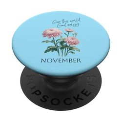 Regali per il mese di nascita Novembre Regalo floreale premuroso per lei PopSockets PopGrip Intercambiabile