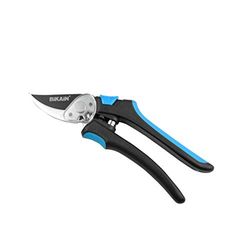 Sécateur à 1 Main - Modèle 30R - Coupe Bypass pour un Travail de Précision - Système de Démultiplication Power Zip - Lame en Acier Revêtue de Téflon - Manche Antidérapant - Bikain