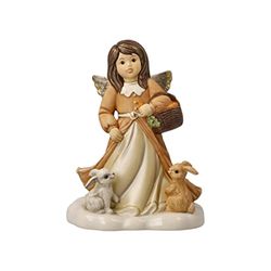 Goebel Dekoracja bożonarodzeniowa figurka anioła wykonana z porcelany, wymiary: 15,5 cm x 11,5 cm x 10 cm, 41-649-07-1