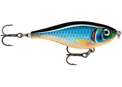 Rapala - Visaas X-Rap Twitchin' Shad – visuitrusting met transparant lichaam – aas voor zeevissen – zwemdiepte 0,3 – 0,6 m – grootte 8 cm/13 g – geproduceerd in Estland – Live Roach