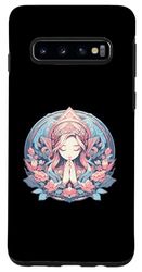 Carcasa para Galaxy S10 Flor de loto Yoga Meditación Budismo Espiritualidad Namaste