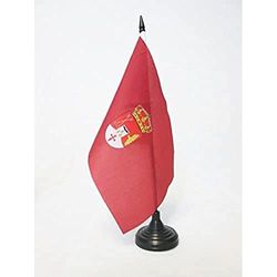 AZ FLAG Bandera de Mesa de la Provincia DE CÓRDOBA 21x14cm - BANDERINA de DESPACHO CÓRDOBA EN ANDALUCÍA 14 x 21 cm