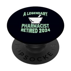 Un farmacéutico legendario jubilado 2024 divertida fiesta de jubilación PopSockets PopGrip Intercambiable