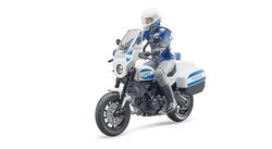 bruder 62731 - bworld Scrambler Ducati politiemotor en politieagent, hulpverleningsvoertuig, politiebureau