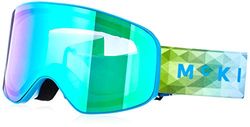 McKINLEY REVO Flyte Lunettes de Ski Mixte Enfant, Blue/Blue/Greenlime, FR : Taille Unique (Taille Fabricant : 2)