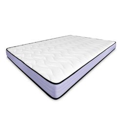amuéblate online Matelas viscoélastique Violet réversible 90 x 190 cm, fermeté et Confort optimaux, Anti-acariens, antibactérien et hypoallergénique