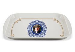 King Charles III Portrait Memorabilia King's Coronation Commemorative Small Tray Souvenirs Gift His Majesty 21x14cm