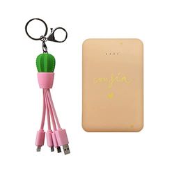 WONDEE Universele oplader 3-in-1 cactus + powerbank 5.000 mAh vertrouwen