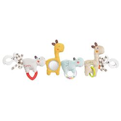 Fehn Łańcuch do wózka dziecięcego Baby Mobile Loopy & Lotta – łańcuszek do wózka dziecięcego ze słodkimi figurkami z zawieszkami, zabawka dla niemowląt do elastycznego zawieszenia, zabawka dla