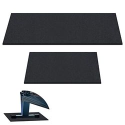 2 Alfombrillas de Remo compatibles con la máquina de Remo Modelo D Concept 2, Antideslizantes y Gruesas de Alta Densidad, para el hogar, Gimnasio, tapete Protector de Piso de Espuma, Color Negro