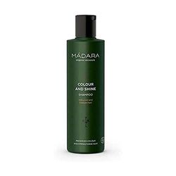 MÁDARA Organic Skincare | Champú Color And Shine - 250 ml, con Linaza del Norte, Castaño de Indias y Plantago, Preserva el color, Fortalecedor, Vegano, Certificado Ecocert, Envase reciclable.