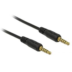 DeLOCK 85697 audiokabel, 2 m, 3,5 mm, zwart - audiokabel (3,5 mm, mannelijk, 3,5 mm, mannelijk, 2 m, zwart)