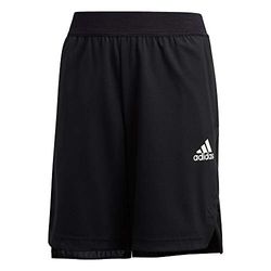 adidas B H.r Short – Pantaloncini per Bambini, Bambino, Pantalone Corto, GE0562, Nero, 116 (5/6 Años)