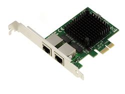 KALEA-INFORMATIQUE Tarjeta controladora de Red PCIe de 2 Puertos RJ45 Dual LAN GIGABIT ethernet 10 100 1000 1G con chipset Intel 82571