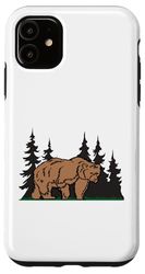 Carcasa para iPhone 11 Elijo el oso divertido Un viaje en el bosque