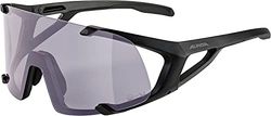 ALPINA Unisex - Vuxna, HAWKEYE Q-LITE V Sportglasögon, black matt, One Size
