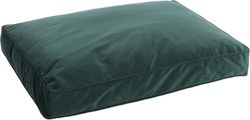 Flamingo Coussin pour Chien Elena Rectangle Vert - 80x60x10cm - Fond Anti-dérapant - Housse Amovible avec Fermeture éclair