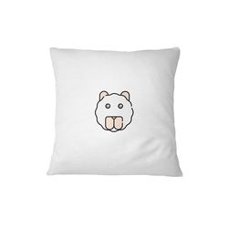 Bona Basics, Funda de cojín Decorativa, decoración del hogar, para sofá, cafetería, Tamaño: 45X45 cm, Color: Blanco
