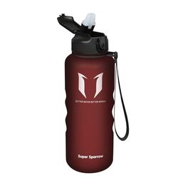 Super Sparrow Gourde avec Paille - Bouteille - 1.5L - sans BPA Tritan - Anti-Fuite Reutilisable pour Salle de l'école,Sport