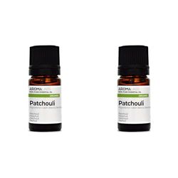 BIO - Patchouli Essential Oil - 5mL - 100% Pure, Natural, Chemotyped and AB/Cosmos Certified - AROMA LABS (French Brand) (Pack of 2)