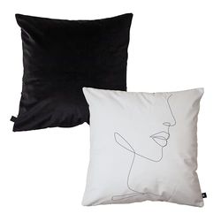 Chic Home Clean Chic Velvet Housse 45x45 cm