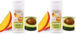 Jean & Len Shampooing Nutri Care Mangue & Avocat Pot de voyage, pour cheveux longs et abîmés, régénère jusqu'aux pointes, parfum fruité et frais, sans parabènes ni silicones, végétalien, 50 ml