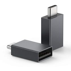 nonda Adaptador USB C a USB 3.0 (2 Pack), Lado a Lado Adaptador USB C, Adaptador USB C a USB Hembra 3.0 para iMac 2021,MacBook Pro 2021,MacBook Air 2020, iPad Pro 2021, Más Dispositivos Tipo C